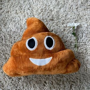 Cute small size poo pillow pop emoji stuffed animal like decor